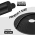 10FT Backer Rod 1/4 Inch Diameter Foam Caulk Concrete Expansion Joint Filler Black Rubber Caulk Saver Weather Stripping Concrete Filler Rope for Gaps and Joints Concrete Filling (1/4 Inch x 10FT)