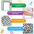 PerKoop 36 Sheets Science Fair Board Supplies - 24 Self Adhesive Presentation Titles and 8 Personalized Letter Sticker