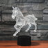 3D 16 Night Light for Kids Horse Led Lamp with Remote Control Color Changing Xmas Birthday Gift for Child