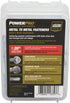 Power Pro Premium Self-Drilling Metal Screws, Zinc Plated Steel, Hex Washer Head, ¼ x 2-½ inches, Box of 22