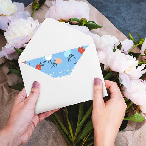 Trandraft 50 Pack 4 6 Inch Religious Christian Thank You Cards with Scripture Bulk, x Christian Appreciation Greeting