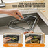 6.69" (2Pcs) Magnetic Corner Sink Strainer Basket with Twist-Open Bottom, Magnetic Triangle Sink Strainer for Food