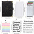 SKYDUE Budget Binder, Money Saving Binder with Zipper Envelopes, Cash Envelopes and Expense Budget Sheets for Budgeting
