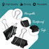 Binder Clips, 144 Medium Binder Clips, Office Supplies, Binder Paper Clips