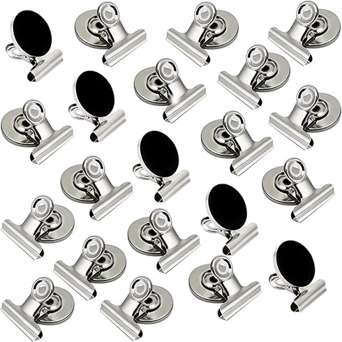 VNDUEEY 20 Pack Fridge Magnets, Strong Magnetic Clips for Refrigerator, Heavy Duty Paper Clips for Home, School, Office