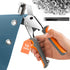 Grommet Tool Kit Eyelet Plier, IMLIKE Handheld Puncher Set with 500pcs 3/8 inch Silver Grommets, Manual Eyelet Kits