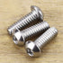 1/4-20 x 3/4" Button Head Socket Cap Bolts - 304 Stainless Steel Screws, Allen Hex Drive, Pack of 25