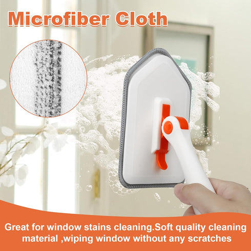 Shower3-in-1 3 Long Handled Scrub Brush for Cleaning Brushes with Different Function Cleaning Heads Brush for Shower