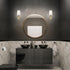 51861 1-Light Bulb Globe Electric Clarissa Wall Sconce, Matte Brass, White Fabric Shade, Not Included