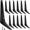 suiwotin 12pcs 6 Inch Shelf Brackets, Heavy Duty L Bracket, Shelf Corner Brace