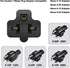 15 Amp Household AC Plug to 20 Amp Adapter, Nema 5-15P to 5-20R, 5-15P to 6-15R, T-Blade Plug Converter