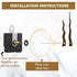 3 Sets Clock Hands and Numerals - CNYMANY Walnut Wood DIY Digital Clock Replacement Parts, Clock Mechanism Kit