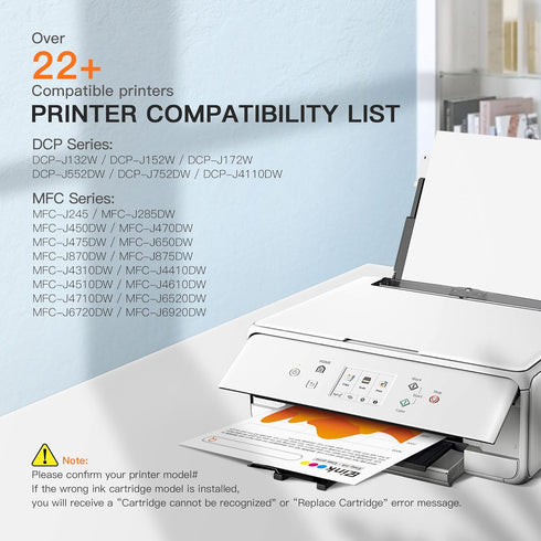 E-Z Ink Compatible Ink Cartridge Replacement for Brother LC103XL (10 Pack) for MFC-J870DW, MFC-J470DW Printers