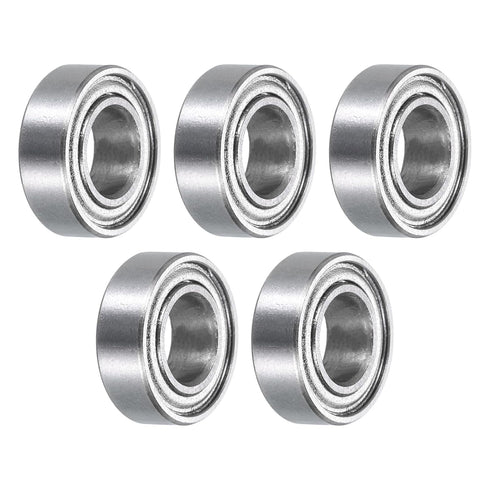 uxcell 5pcs MR126ZZ Miniature Deep Groove Ball Bearings - 6x12x4mm for Electric Motor and Home Appliances