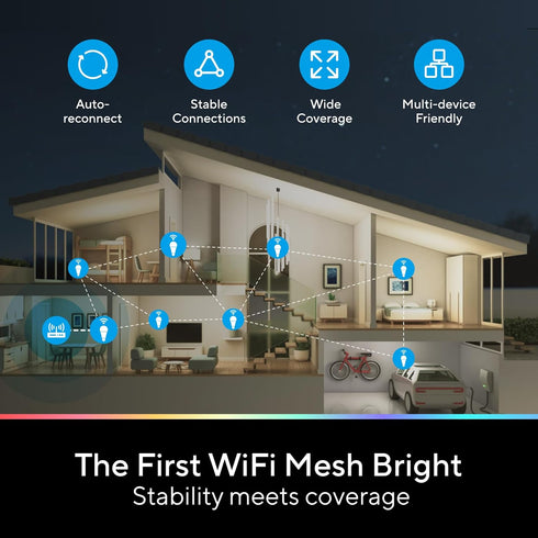 Bulbs, 1100 90+CRI A19 Bulb, 16 Bulbs, 4 Pack U-tec Smart Light Lumen, WiFi Mesh & Bluetooth Color Changing Light