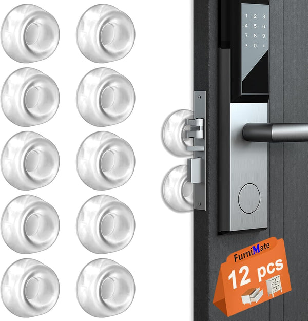Wall Protectors from Door Knobs - 12PCS Door Knob Wall Protector, Door Stoppers for Wall