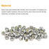 60 Pieces 1/4"-20 Nylon Insert Hex Lock Nuts, Made of 304 Stainless Steel