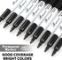 Buecs 60 Count Permanent Markers, Black Permanent Markers, Fine Point, Waterproof & Smear Proof Markers, Quick Drying