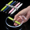 Meanplan 5 Pcs Pen with LED Light, Rotating Ballpoint Pen, Anti-Stress Gift for Business Adults, 4 Inches, 5 Colors