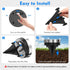 BANBANJO 8 Pack Solar Ground Lights Outdoor, Solar Lights Outdoor Waterproof, Mini Flat Solar-Powered Garden Light