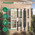 XwaYexa 50-Pack 3 Inch Vinyl Shutter Fasteners, Black Window Shutter Pegs, Peg Lok Pin, Screws & Shutter Spikes Anchors