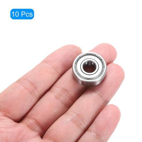 uxcell 10pcs 608ZZ Miniature Deep Groove Ball Bearings 8x22x7mm for Electric Motor, Home Appliances