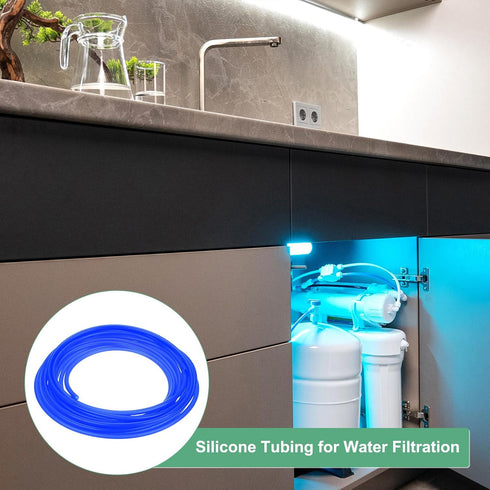 5/32"(4mm) 1/4"(6mm) 20ft(6 M METERXITY Silicone Tubing, ID x OD Silicone Rubber Vacuum Tube, M) High Temp Water Air