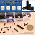 Glarks 416Pcs M1.5 M2 M2.5 M3 M4 M5 M6 Black Roll Pin Assortment Set