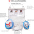 NOVAMEDIC 8.3x5x3.1, First Aid CPR Mask Kit for Adult, Child and Infant, Detachable Single Valve Pocket Resuscitator