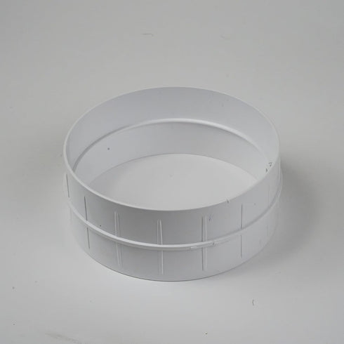 Plastic 6" inch Inline Duct Connector. Exhaust/Inlet Connector for Flexible or Straight Duct. - Connector Size 5.9"
