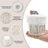 2 2 Pcs Glasses Holder for Nightstand, Boho Decor Eyeglass Holder Stand with Cleaning Cloths, Plush Lined Glasses Case