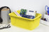 Storex Small Cubby Bins, Pack of 5, 12.2 x 7.8 x 5.1 Inches, Yellow