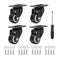PATIKIL 1.5" Swivel Caster Wheels, 4 Pack Silent Plate Casters Load Capacity