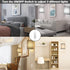 Set 3 Wall Sconces of Two, Fabric Shades Plug in Wall Sconces, Color Temperature Switching Modern Wall Light Fixtures