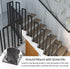 PAUANI 1 Pcs,35CM) Railing Handrails for Indoor Stairs - Balusters, Loft Railing Kit, Industrial Wrought Iron Safety