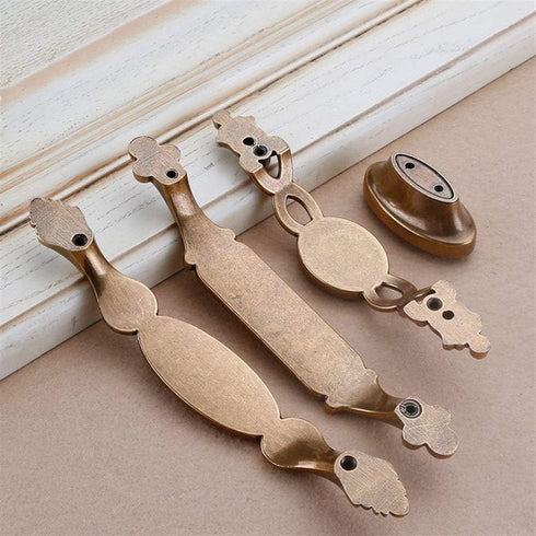 Pangyoo Closet B4 CC192mm PYouo-Cabinet Handles Coffee Classic Minimalist Wardrobe Door Handle, European Style Handle