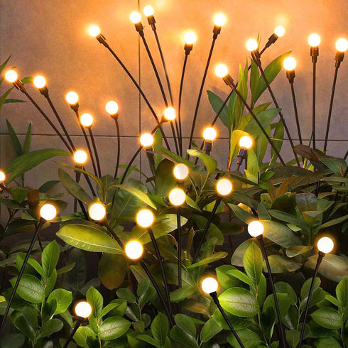 NBQQ Solar Garden Lights Outdoor, 4 Pack Swaying Light Waterproof Solar Lights