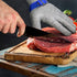 A9 1 Schwer ANSI Cut Resistant Glove, Food Grade Stainless Steel wire Mesh Metal Gloves, Knife Cutting Gloves