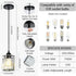 WKWKTOTO 1-Piece Pendant Lights Kitchen Island, Elegant Modern Island Lights for Kitchen with Crystal Glass Luxury