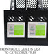 Magazine File Holder, Plastic 4 Compartments Desk Organizer for Office Storage, Vertical Binder Organizer (Black)