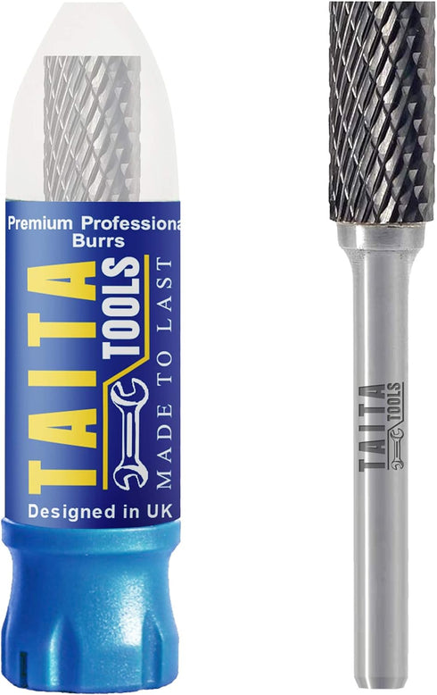 Carbide Burr 1/4" Shank, SA-3 Tungsten Double Cut Rotary Die Grinder Bits for Wood Carving and Metal Working