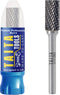 Carbide Burr 1/4" Shank, SA-3 Tungsten Double Cut Rotary Die Grinder Bits for Wood Carving and Metal Working