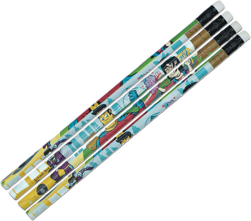 Superheroes Pencil Set - Pack of 12 Superheroes Design Pencils