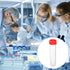 PATIKIL 30mL Plastic Test Tubes, 20 Pack Screw Cap Vial Container Storage for Lab Laboratory Science, Red Clear