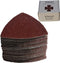 Triangular Oscillating Multi Tool Sanding Pads, 3-1/8 Inch, Assorted Grit 60/80/100/120/240, Pack of 55 Pcs