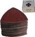 Triangular Oscillating Multi Tool Sanding Pads, 3-1/8 Inch, Assorted Grit 60/80/100/120/240, Pack of 55 Pcs