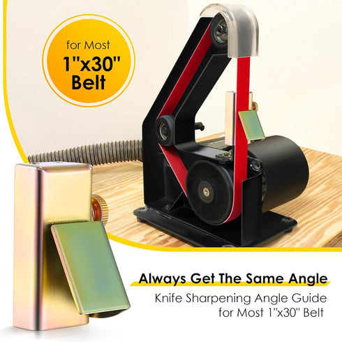 Feekoon 1 Pack Knife Sharpening Angle Guide, Adjustable Angle Guide for 1 x 30 Belt Sander, Corrosion Resistant Knife Sharpening Jig, Sharp Universal Angle Guide, Sharpen Exact angles from 10 to 45
