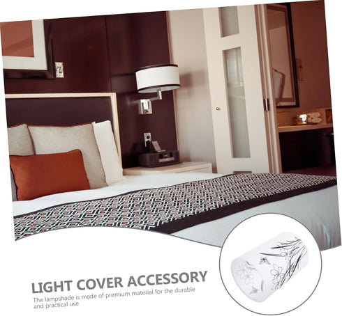 1Pc Holibanna Modern Lampshade Light Cover for Table and Floor Lamps Fresh Style Cloth Light Decor Height for Bedroom