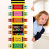 JarThenaAMCS 30 14 Student Behavior Clip Chart for Classroom Kids Track Reward Incentive Behavior Pocket Chart Crayon