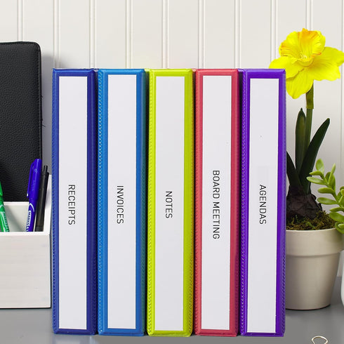 Avery-Dennison 89105 White Binder Spine Inserts, 1-1/2-Inch Capacity, 25/PK
